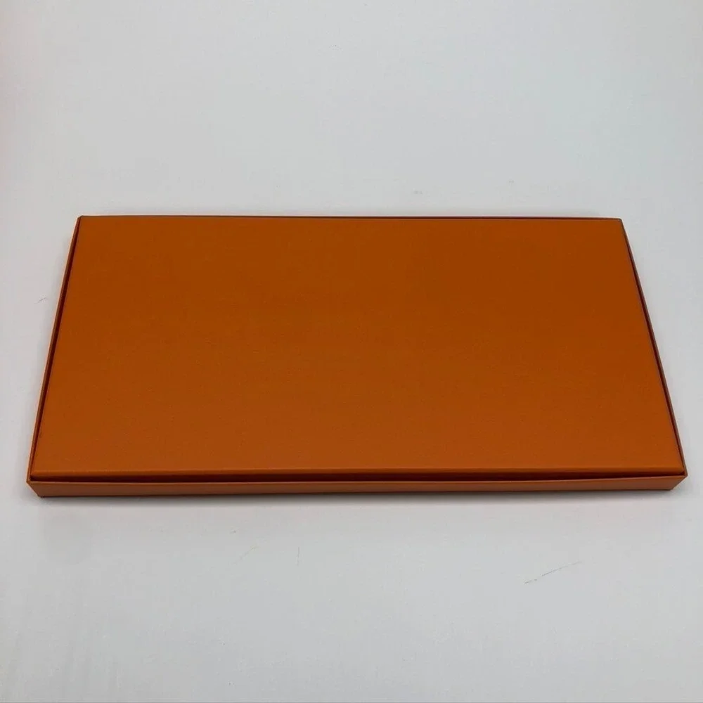 Authentic Hermes Orange Storage Gift Box Empty 7.25x14.5x1‎ Small Rectangle
